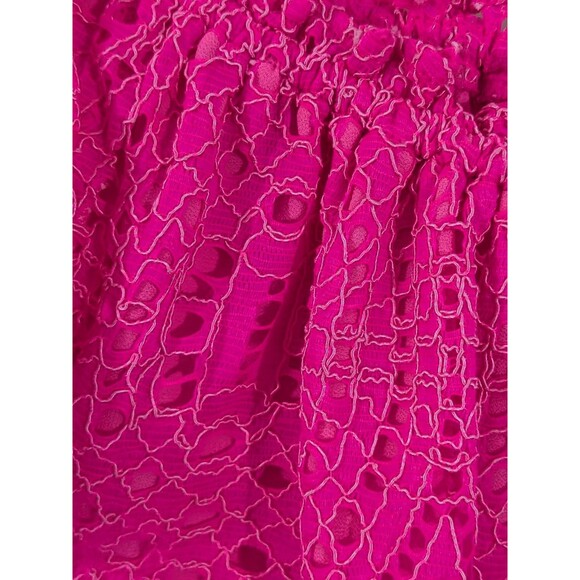 Lilly Pulitzer Marble Off The Shoulder Top In Kir Royal Pink Knotty Lace Sz L - Picture 5 of 10